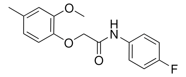 N-(4-FLUOROPHENYL)-2-(2-METHOXY-4-METHYLPHENOXY)ACETAMIDE AldrichCPR