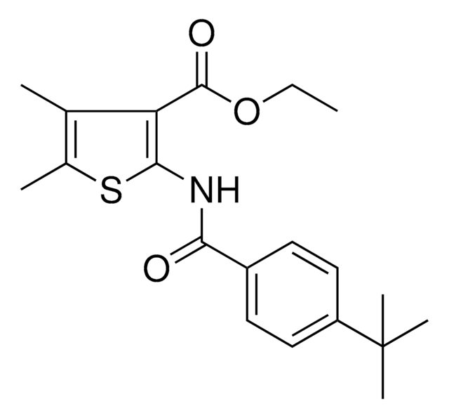 ETHYL 2-((4-TERT-BUTYLBENZOYL)AMINO)-4,5-DIMETHYL-3-THIOPHENECARBOXYLATE AldrichCPR