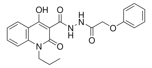 4-HO-2-OXO-1-PR-1,2-2H-QUINOLINE-3-CARBOXYLIC ACID N'-PHENOXYACETYL-HYDRAZIDE AldrichCPR