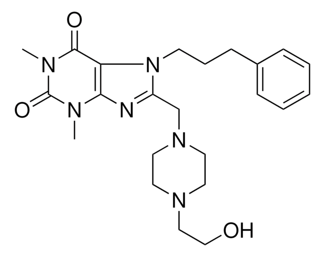 8-{[4-(2-HYDROXYETHYL)-1-PIPERAZINYL]METHYL}-1,3-DIMETHYL-7-(3-PHENYLPROPYL)-3,7-DIHYDRO-1H-PURINE-2,6-DIONE AldrichCPR