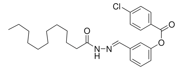 3-(2-DODECANOYLCARBOHYDRAZONOYL)PHENYL 4-CHLOROBENZOATE AldrichCPR