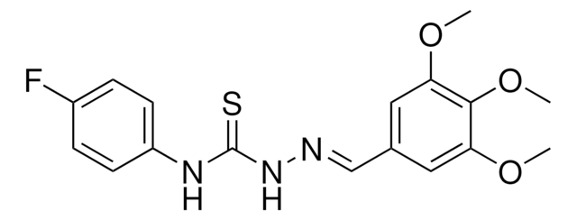 3,4,5-TRIMETHOXYBENZALDEHYDE N-(4-FLUOROPHENYL)THIOSEMICARBAZONE AldrichCPR