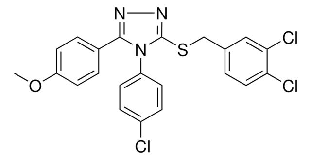 4-(4-CL-PH)-3-((3,4-DICHLOROBENZYL)SULFANYL)-5-(4-METHOXY-PH)-4H-1,2,4-TRIAZOLE AldrichCPR