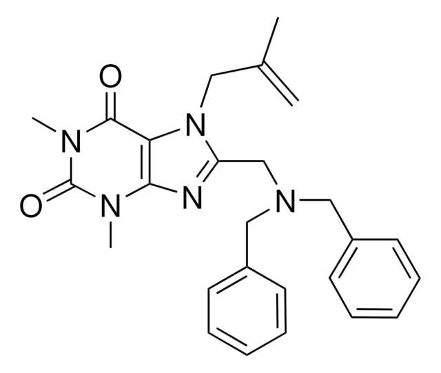 8-[(DIBENZYLAMINO)METHYL]-1,3-DIMETHYL-7-(2-METHYL-2-PROPENYL)-3,7-DIHYDRO-1H-PURINE-2,6-DIONE AldrichCPR