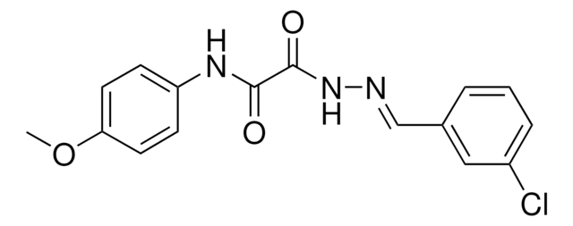 2-(2-(3-CHLOROBENZYLIDENE)HYDRAZINO)-N-(4-METHOXYPHENYL)-2-OXOACETAMIDE AldrichCPR