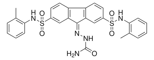 9-((AMINOCARBONYL)HYDRAZONO)-N(2),N(7)-BIS(2-ME-PH)9H-FLUORENE-2,7-DISULFONAMIDE AldrichCPR