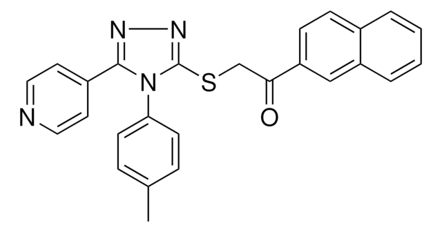 2-{[4-(4-METHYLPHENYL)-5-(4-PYRIDINYL)-4H-1,2,4-TRIAZOL-3-YL]SULFANYL}-1-(2-NAPHTHYL)ETHANONE AldrichCPR