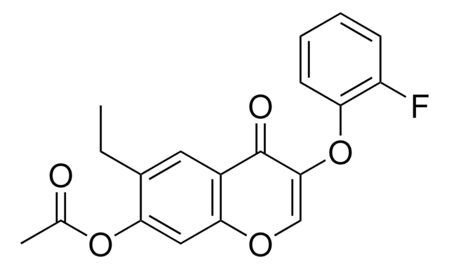 6-ETHYL-3-(2-FLUOROPHENOXY)-4-OXO-4H-CHROMEN-7-YL ACETATE AldrichCPR