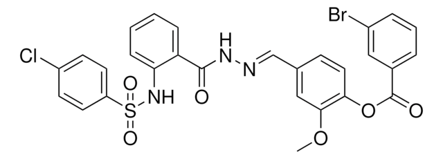 4-{(E)-[(2-{[(4-CHLOROPHENYL)SULFONYL]AMINO}BENZOYL)HYDRAZONO]METHYL}-2-METHOXYPHENYL 3-BROMOBENZOATE AldrichCPR