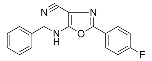 5-(BENZYLAMINO)-2-(4-FLUOROPHENYL)-1,3-OXAZOLE-4-CARBONITRILE AldrichCPR