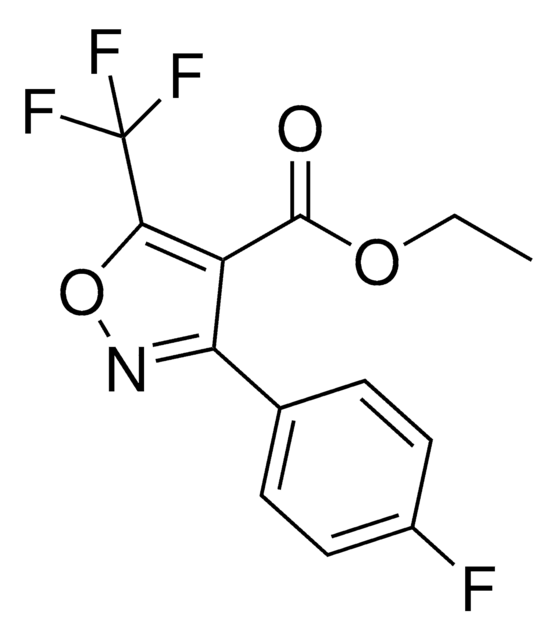 Ethyl 5-(trifluoromethyl)-3-(4-fluorophenyl)isoxazole-4-carboxylate AldrichCPR