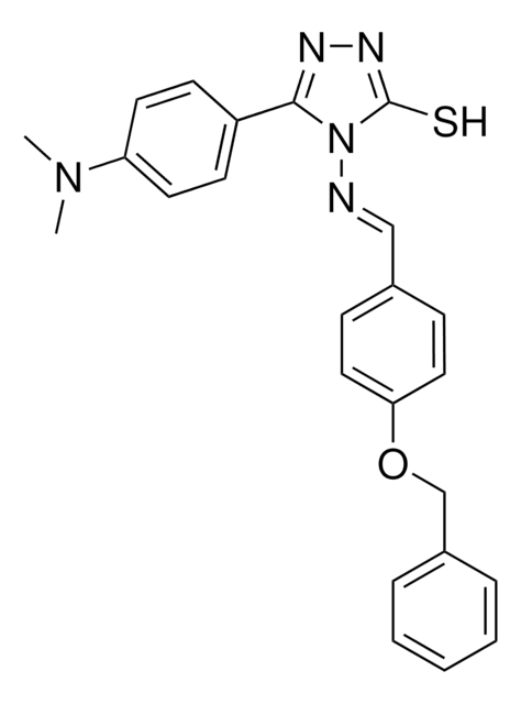 4-({(E)-[4-(BENZYLOXY)PHENYL]METHYLIDENE}AMINO)-5-[4-(DIMETHYLAMINO)PHENYL]-4H-1,2,4-TRIAZOLE-3-THIOL AldrichCPR