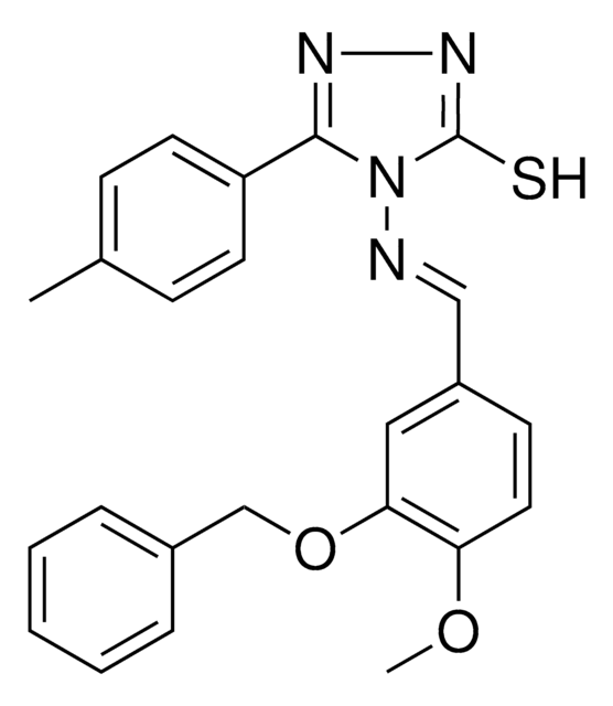 4-({(E)-[3-(BENZYLOXY)-4-METHOXYPHENYL]METHYLIDENE}AMINO)-5-(4-METHYLPHENYL)-4H-1,2,4-TRIAZOLE-3-THIOL AldrichCPR