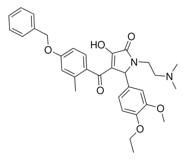 4-[4-(BENZYLOXY)-2-METHYLBENZOYL]-1-[2-(DIMETHYLAMINO)ETHYL]-5-(4-ETHOXY-3-METHOXYPHENYL)-3-HYDROXY-1,5-DIHYDRO-2H-PYRROL-2-ONE AldrichCPR