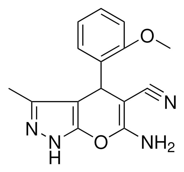 6-AMINO-4-(2-METHOXYPHENYL)-3-ME-1,4-DIHYDROPYRANO(2,3-C)PYRAZOLE-5-CARBONITRILE AldrichCPR