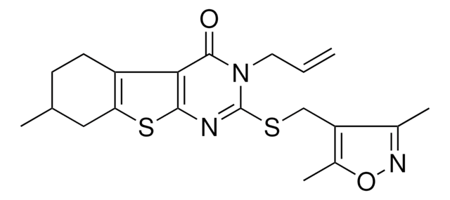 3-ALLYL-2-{[(3,5-DIMETHYL-4-ISOXAZOLYL)METHYL]SULFANYL}-7-METHYL-5,6,7,8-TETRAHYDRO[1]BENZOTHIENO[2,3-D]PYRIMIDIN-4(3H)-ONE AldrichCPR