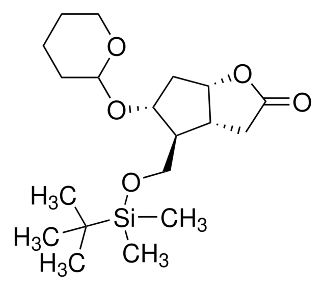 (3aR,4S,5R,6aS)-(&#8722;)-(tert-Butyldimethylsilyloxymethyl)hexahydro-5-(tetrahydro-2H-pyran-2-yloxy)-2H-cyclopenta[b]furan-2-one 97%