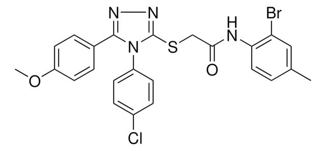 N-(2-BROMO-4-METHYLPHENYL)-2-{[4-(4-CHLOROPHENYL)-5-(4-METHOXYPHENYL)-4H-1,2,4-TRIAZOL-3-YL]SULFANYL}ACETAMIDE AldrichCPR