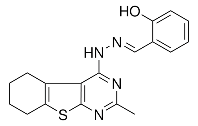 2-HYDROXYBENZALDEHYDE (2-METHYL-5,6,7,8-TETRAHYDRO[1]BENZOTHIENO[2,3-D]PYRIMIDIN-4-YL)HYDRAZONE AldrichCPR