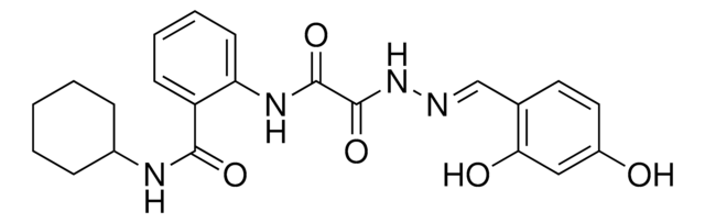 N-CYCLOHEXYL-2-(((2-(2,4-DIHYDROXYBENZYLIDENE)HYDRAZINO)(OXO)AC)AMINO)BENZAMIDE AldrichCPR