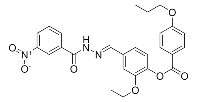 2-ETHOXY-4-(2-(3-NITROBENZOYL)CARBOHYDRAZONOYL)PHENYL 4-PROPOXYBENZOATE AldrichCPR