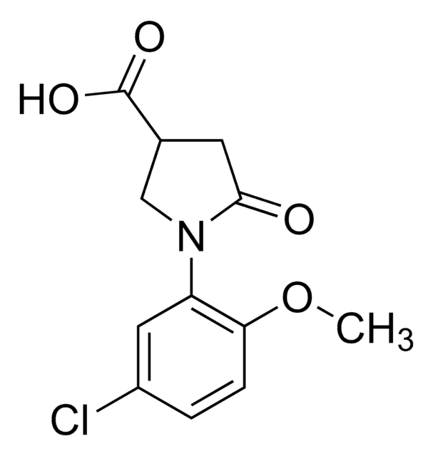 1-(5-Chloro-2-methoxyphenyl)-5-oxo-3-pyrrolidinecarboxylic acid AldrichCPR