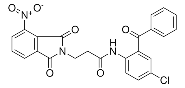 N-(2-BENZOYL-4-CHLOROPHENYL)-3-(4-NITRO-1,3-DIOXO-1,3-DIHYDRO-2H-ISOINDOL-2-YL)PROPANAMIDE AldrichCPR