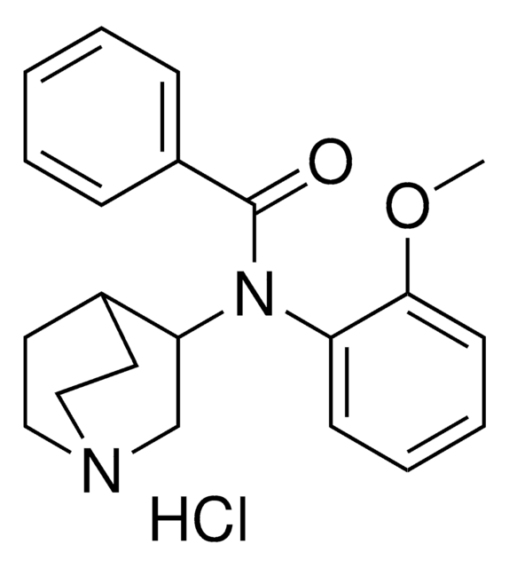 N-(1-AZABICYCLO(2.2.2)OCT-3-YL)-N-(2-METHOXYPHENYL)BENZAMIDE HYDROCHLORIDE AldrichCPR