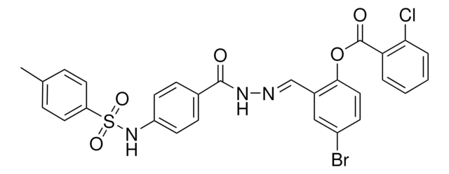 4-BROMO-2-{(E)-[(4-{[(4-METHYLPHENYL)SULFONYL]AMINO}BENZOYL)HYDRAZONO]METHYL}PHENYL 2-CHLOROBENZOATE AldrichCPR