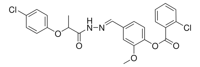 4-(2-(2-(4-CHLOROPHENOXY)PROPANOYL)CARBOHYDRAZONOYL)-2-METHOXYPHENYL 2-CHLOROBENZOATE AldrichCPR