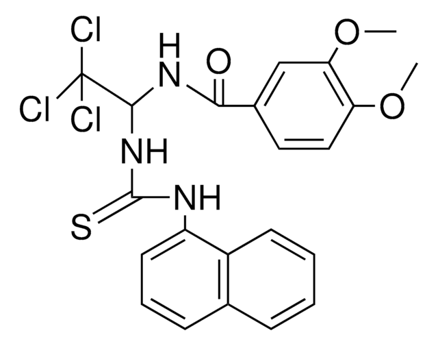 3,4-DIMETHOXY-N-(2,2,2-TRICHLORO-1-(3-NAPHTHALEN-1-YL-THIOUREIDO)-ET)-BENZAMIDE AldrichCPR