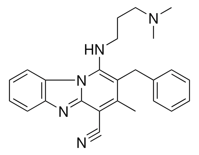 2-BENZYL-1-{[3-(DIMETHYLAMINO)PROPYL]AMINO}-3-METHYLPYRIDO[1,2-A]BENZIMIDAZOLE-4-CARBONITRILE AldrichCPR