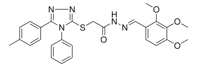 2-{[5-(4-METHYLPHENYL)-4-PHENYL-4H-1,2,4-TRIAZOL-3-YL]SULFANYL}-N'-[(E)-(2,3,4-TRIMETHOXYPHENYL)METHYLIDENE]ACETOHYDRAZIDE AldrichCPR