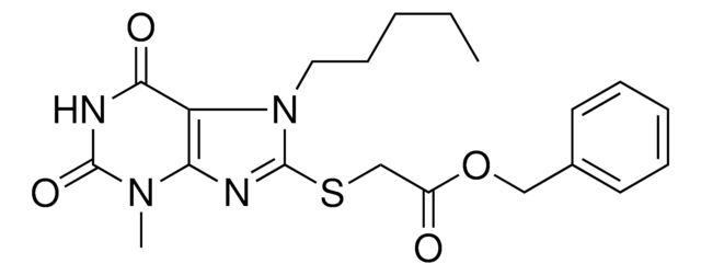 BENZYL ((3-ME-2,6-DIOXO-7-PENTYL-2,3,6,7-TETRAHYDRO-1H-PURIN-8-YL)THIO)ACETATE AldrichCPR