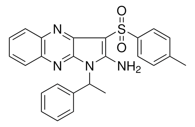 3-((4-ME-PH)SULFONYL)-1-(1-PHENYLETHYL)-1H-PYRROLO(2,3-B)QUINOXALIN-2-YLAMINE AldrichCPR