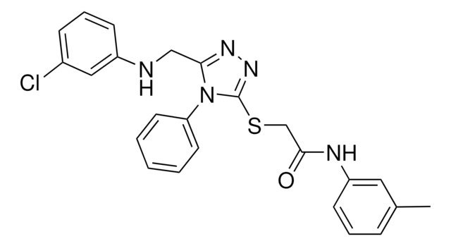 2-({5-[(3-CHLOROANILINO)METHYL]-4-PHENYL-4H-1,2,4-TRIAZOL-3-YL}SULFANYL)-N-(3-METHYLPHENYL)ACETAMIDE AldrichCPR