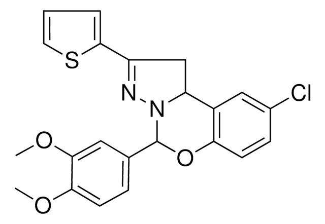 9-CHLORO-5-(3,4-DIMETHOXYPHENYL)-2-(2-THIENYL)-1,10B-DIHYDROPYRAZOLO[1,5-C][1,3]BENZOXAZINE AldrichCPR