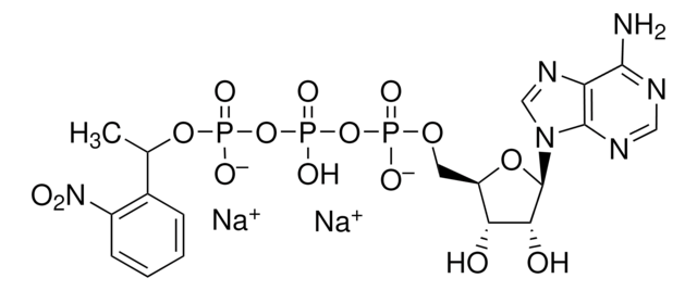 Adenosine 5&#8242;-triphosphate P3-[1-(2-nitrophenyl)ethyl ester] disodium salt &#8805;95% (HPLC)