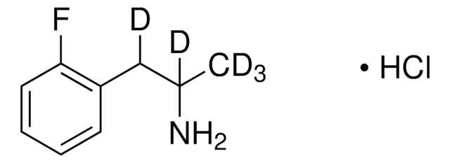 (±)-2-Fluoroamphetamine-D5 (side chain) hydrochloride solution 100&#160;&#956;g/mL in methanol (as free base), ampule of 1&#160;mL, certified reference material, Cerilliant&#174;