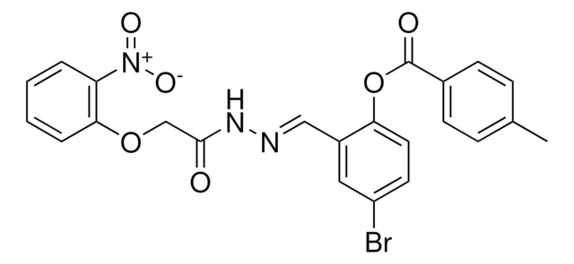 4-BROMO-2-(2-((2-NITROPHENOXY)ACETYL)CARBOHYDRAZONOYL)PHENYL 4-METHYLBENZOATE AldrichCPR