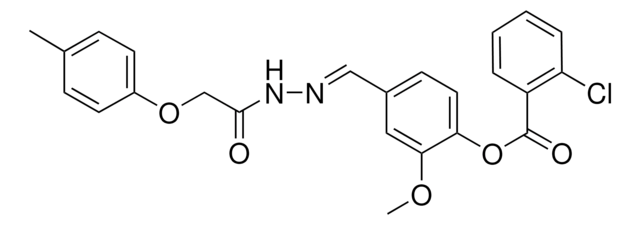 2-METHOXY-4-(2-((4-METHYLPHENOXY)ACETYL)CARBOHYDRAZONOYL)PHENYL 2-CHLOROBENZOATE AldrichCPR