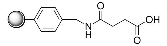 Polystyrene AM-COOH suitable for peptide synthesis, extent of labeling: 0.8-1.2&#160;mmol/g N loading