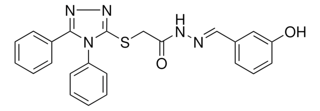 2-[(4,5-DIPHENYL-4H-1,2,4-TRIAZOL-3-YL)SULFANYL]-N'-[(E)-(3-HYDROXYPHENYL)METHYLIDENE]ACETOHYDRAZIDE AldrichCPR