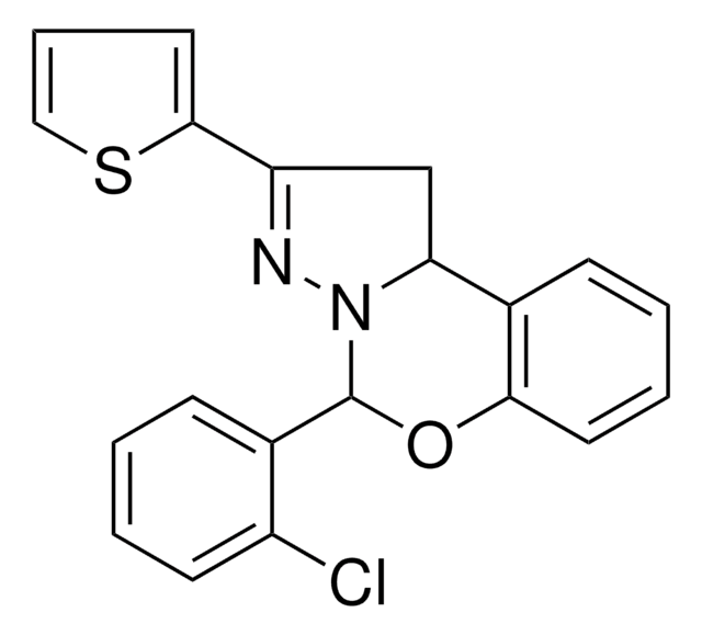 5-(2-CHLOROPHENYL)-2-(2-THIENYL)-1,10B-DIHYDROPYRAZOLO(1,5-C)(1,3)BENZOXAZINE AldrichCPR