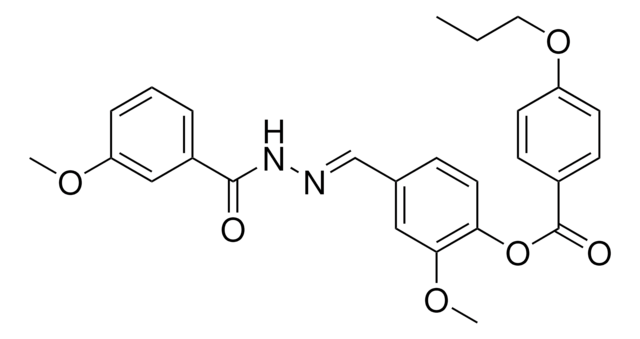 2-METHOXY-4-(2-(3-METHOXYBENZOYL)CARBOHYDRAZONOYL)PHENYL 4-PROPOXYBENZOATE AldrichCPR