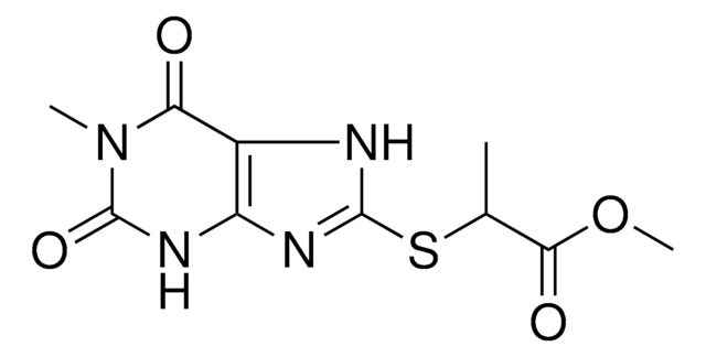 METHYL 2-((1-METHYL-2,6-DIOXO-2,3,6,7-TETRAHYDRO-1H-PURIN-8-YL)THIO)PROPANOATE AldrichCPR