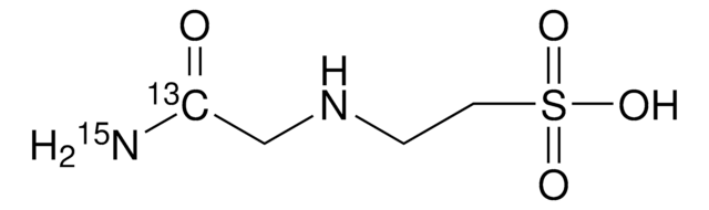 N-(2-Acetamido-1-13C,15N)-2-aminoethanesulfonic acid 98 atom % 15N, 99 atom % 13C, 98% (CP)