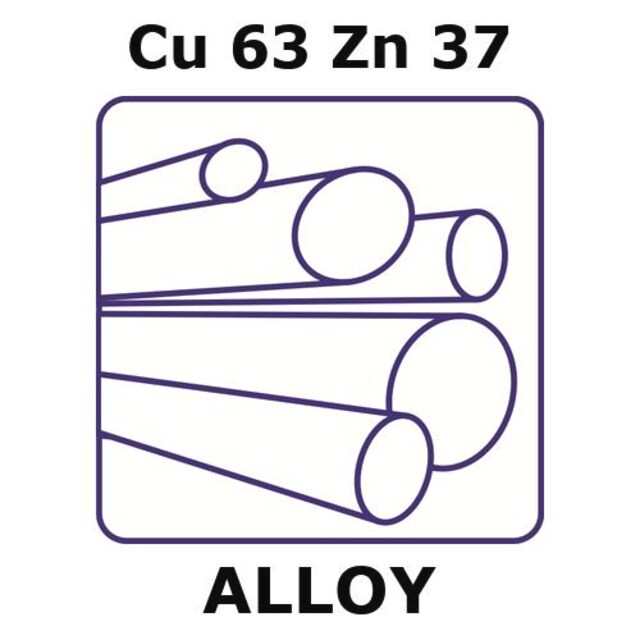 Brass Alloy Cu63zn37 1000mm Rod 5 0mm Diameter As Drawn