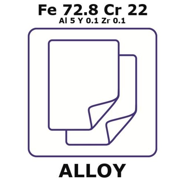 Fecralloy Iron Chromium Fe72 8cr22al5y0 1zr0 1 Foil 100 X 100mm 2 0mm Thickness As Rolled