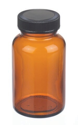 Wheaton Wide Mouth Bottle Wide Mouth Amber Soda Lime Glass Bottle Capacity 500 Ml Flat Vinyl